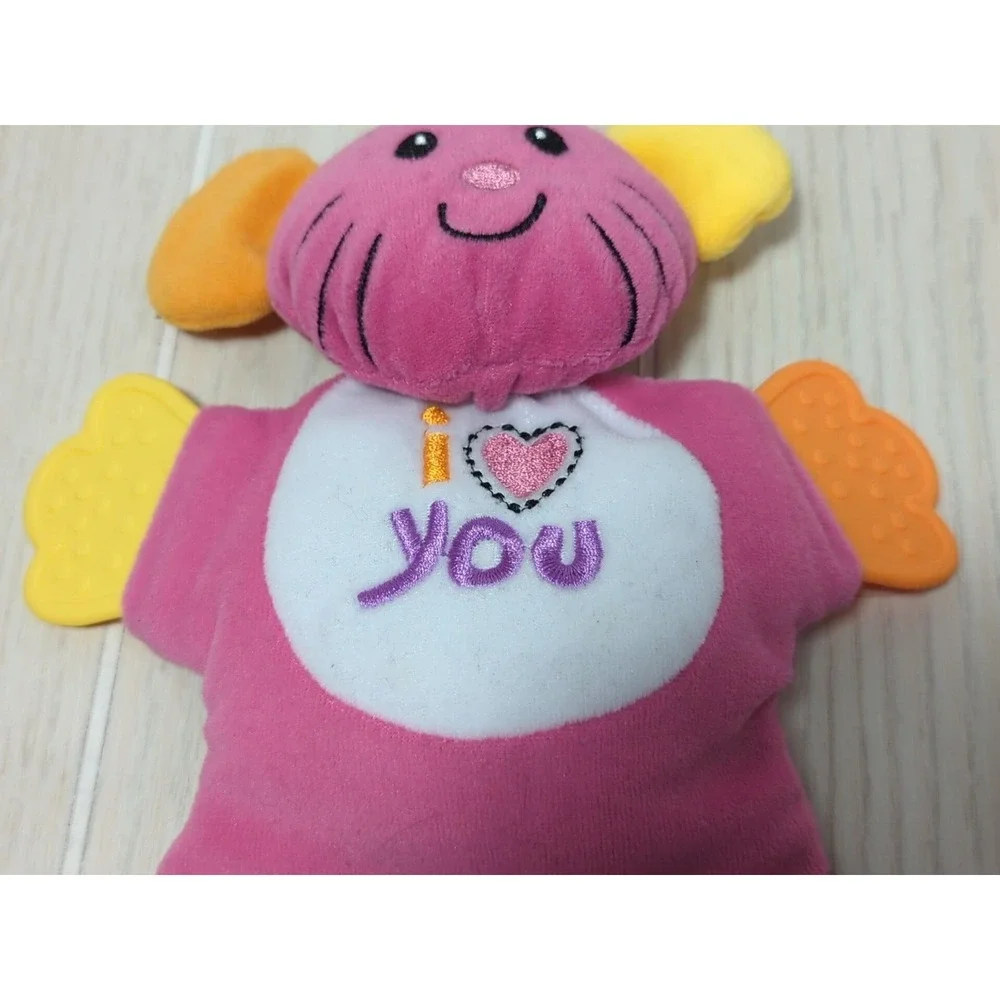 Scholastic for Baby pink mouse I love heart you teether lovey orange yellow